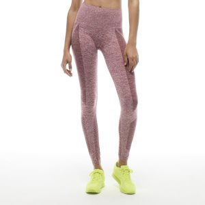 Legginsy Damskie Reebok VB Seamless Textured Bordowe PL 30MGLVO